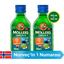 Möller's Omega-3 Doğal Tutti Frutti Aromalı Sıvı Balık Yağı 150 Ml, 2 ADET