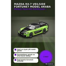 Hace Bazaar Model Araba 1/64 Mazda Rx-7 Veilside Fortune7 Green Koleksiyonluk Araç BX-316214