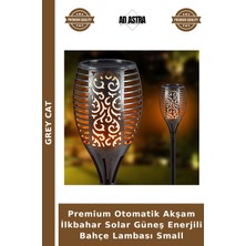 Grey Cat Premium Otomatik Akşam Ilkbahar Solar Güneş Enerjili Bahçe Lambası Small