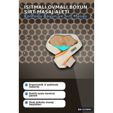 Hace Bazaar Isıtmalı Boyun Sırt Omuz Masaj Aleti - Ovmalı Ev Tipi Vücut Masaj Cihazı BX-315992