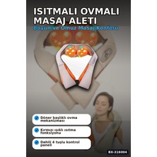 Hace Bazaar Isıtmalı Masaj Aleti Boyun Sırt Bel Omuz Yoğurmalı Masaj Cihazı Araç Ev Tipi BX-316004