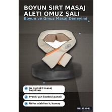 Hace Bazaar Boyun ve Sırt Masaj Aleti - Isıtmalı Yoğurma Özellikli Omuz Şalı Tipi Masaj Cihazı BX-315981