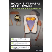 Hace Bazaar Boyun ve Sırt Masaj Aleti - Isıtmalı 4d Yoğurmalı Ovma Cihazı, Ev ve Araç Tipi BX-315980