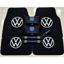 Şimika Vw Volkswagen Dört Parca Paspas ve Yastik Kemer, Anahtarlik Dekor