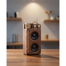 Mrt Teknik Retro Ahşap Görünümlü Bluetooth Hoparlör 5W Çift Stereo UCZZZA8SPEAKER