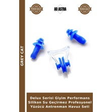 Grey Cat Delux Serisi Giyim Performans Silikon Su Geçirmez Profesyonel Yüzücü Antrenman Havuz Seti