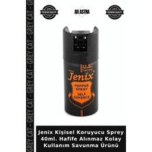 Grey Cat Jenix Kişisel Koruyucu Sprey 40ML. Hafife Alınmaz Kolay Kullanım Savunma Ürünü