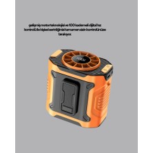Hace Bazaar Dijital Ekranlı Turbo Mini Fan – 3 Kademeli Hız, Sessiz Çalışma ve Type-C Şarj