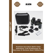 Grey Cat Premium Açık Hava Optik Cihaz Eldürbünü 7X30 Profesyonel Su Geçirmez El Dürbünü Bak4 1000M137M
