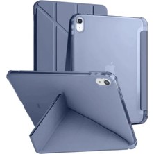 Hace Bazaar Apple iPad 2025 10.9 10.nesil (A16) Kılıf Kalemlikli Mars Tablet Kılıfı - Lavender