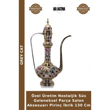 Grey Cat Özel Üretim Nostaljik Süs Geleneksel Parça Salon Aksesuarı Pirinç Ibrik 130 cm