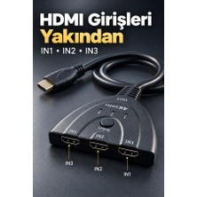 Hace Bazaar HDMI Giriş Seçici Bilgisayar ve Oyun Konsolu Bağlantısı