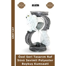 Grey Cat Özel Seri Tasarım Raf Süsü Sevimli Polyester Baykuş Kumsaati