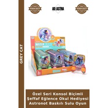 Grey Cat Özel Seri Konsol Biçimli Şeffaf Eğlence Okul Hediyesi Astronot Baskılı Sulu Oyun