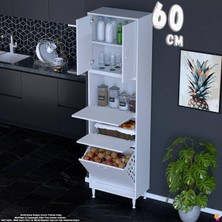 modilayn Zera Ankastre Fırın Dolabı 60X185,9 cm Boyutunda - 1 Kapaklı Mini/midi Mikrodalga Fırın Dolabı