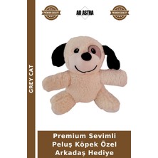 Grey Cat Premium Sevimli Peluş Köpek Özel Arkadaş Hediye