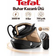 Tefal 9 Bar 3000 W Buhar Kazanlı Ütü, 750 G/dk Şok Buhar, LED Aydınlatma, Tüy Toplama Makinesi Dahil