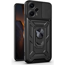 Happy Trend Xiaomi Poco F5 Kılıf Impact Resistant Siyah [poco F5 ile Uyumlu Kılıf - Siyah]