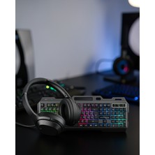 Filizora Digital Market Işıklı Klavye ve Mouse Seti + Bluetooth 5.2 Kulaklık Xuczzzkulaklıkklavyeset-1
