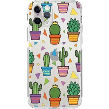 Happy Trend iPhone 11 Pro Max ile Uyumlu Water Color 4 Kamera Korumalı Şeffaf Kılıf