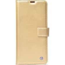 Happy Trend Vivo V50 Lite 5g ile Uyumlu Kılıf Gold Zore Kapaklı Suni Deri Orijinal (Vivo V50 Lite 5g ile Uyumlu, Gold)