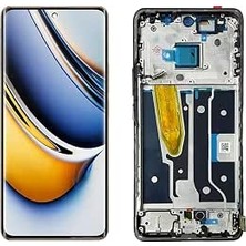 Happy Trend 11 Pro Uyumlu LCD Ekran Dokunmatik Full Çıtalı Siyah RMX3771
