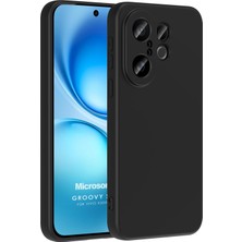 Happy Trend Vivo X200 Fe 5g Kılıf Groovy Soft Siyah [X200 Fe 5g ile Uyumlu Kılıf - Siyah]