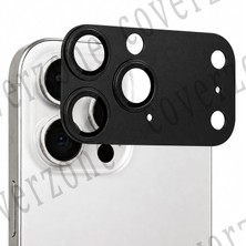 Happy Trend iPhone 16 Pro ile Uyumlu 17 Pro Görünümlü Lens Koruyucu Tarzı Metal Çerçeve, Yüksek Koruma, Lens Kapsama, Darbelere Dayanıklı, Kolay Takılabilir, Kamera Lens Koruması Siyah Hsk-19