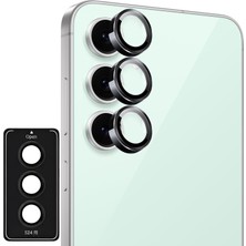 Happy Trend Samsung Galaxy S25 Ultra Ile Uyumlu Safir Kamera Koruyucu Kolay Kurulum Aparatlı 9h Sertliğinde Safir Kamera Koruyucu (Siyah)