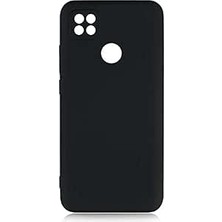 Happy Trend Xiaomi Redmi 9c ile Uyumlu Kılıfı Silikon Esnek Içi Kadife Kamera Lens Korumalı Mat Renkli Ince Tarz Kapak Mara Siyah