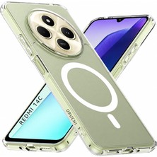 Happy Trend Manyetik Şeffaf Kılıf, Redmi 14C / A4 ile Uyumlu, Sararmaz Tam Sert Mika (Kenarları Dahil), Ultra Ince, Darbeye Dayanıklı Kristal Kapak