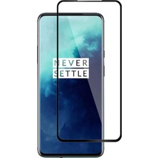 Oneplus 7t Pro 3D Curved Tam Kaplayan Çerçeveli Tempered Ekran Koruyucu - Siyah