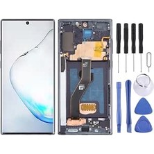 Happy Trend Note 10 Plus Uyumlu LCD Ekran Dokunmatik Full Çıtalı OLED Siyah SM-N975