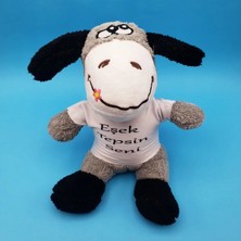 TCX Komik Tişörtlü Peluş Eşek 24X12 cm Hediye Seçeneği