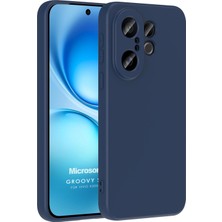 Happy Trend Vivo X200 Fe 5g Kılıf Groovy Soft Lacivert [X200 Fe 5g ile Uyumlu Kılıf - Lacivert]