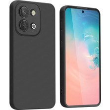 Vivo Y28 ile Uyumlu Lansman Kılıf, Içi Kadife Silikon, Kamera Çıkıntılı Koruyucu, Leke Tutmaz ve Darbe Emici Şık Kapak (Siyah, Vivo Y28)