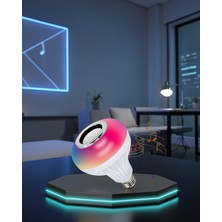 Twin Store LED Ampul E27 Duy Tipi 12W Rgb Bluetooth Hoparlör Xuczlambahoparlörrr-3