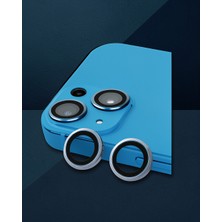 Twin Store iPhone 13 Mini - Kamera Lens Koruyucu - Raze Metal - Mavi