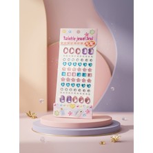 Glowilla Renkli 3D Parlak Akrilik Taş Sticker Yüz/vücut/hobi Yapışkanlı Dekoratif Taşlar