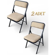 Hey Modüler Mobilya Hey Katlanır Kamp Sandalyesi Piknik Sandalyesi Kahve 2'li