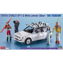 Hasegawa 20610, 1/24 Toyota Starlet EP71 Si White Limited Edition Plastik Maketi