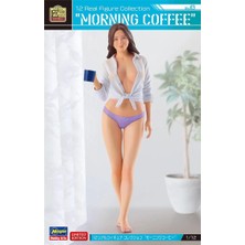 Hasegawa SP638 52438, 1/12 12 Real Figure Collection 43 (Morning Coffee) Kız Figürü Plastik Maketi