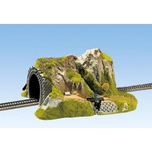 1/87 Tek Hatlı 34X27 Cm. Hazır Düz Tünel Dioraması, Noch 2200