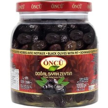 4 Adet Öncü Siyah Yağlı Zeytin L-M 1 kg