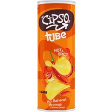 5 Adet Cipso Tube Acı Baharatlı Patates Cipsi 160 G