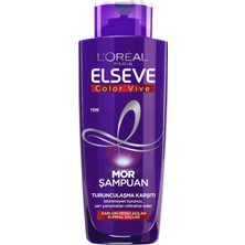 2 Adet L'oréal Paris Elseve Turunculaşma Karşıtı Mor Şampuan 200 ml
