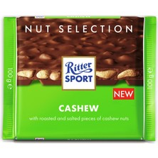 3 Adet Ritter Sport Cashew Kaju Fıstıklı Sütlü Çikolata 100G