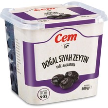 2 Adet Cem Doğal Yağlı Siyah Zeytin 291-350 800 G