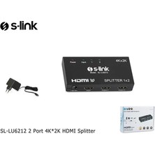 Milas Toptan S-Lınk SL-LU6212 HDMI Çoklayıcı 1giriş 2çıkış (1PC-2MONITÖR)(1923)