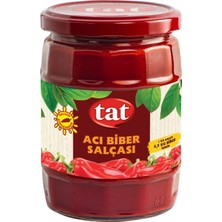 4 Adet Tat Acı Biber Salçası Cam 550 G
